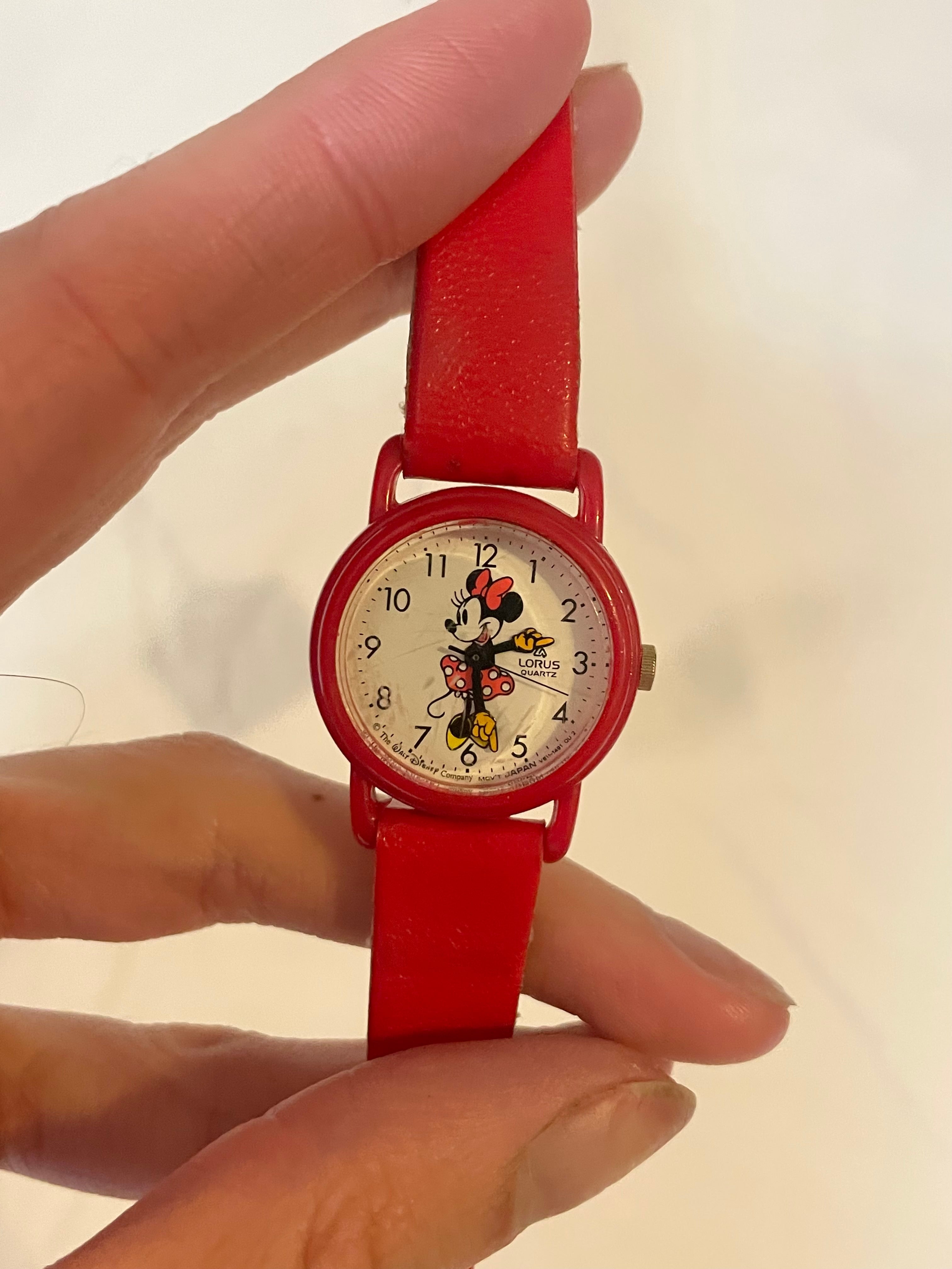 Lorus quartz minnie mouse watch hotsell