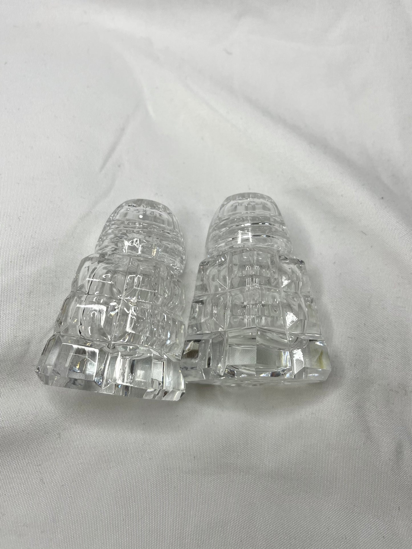 Hand Cut Crystal Salt and Pepper
Shakers