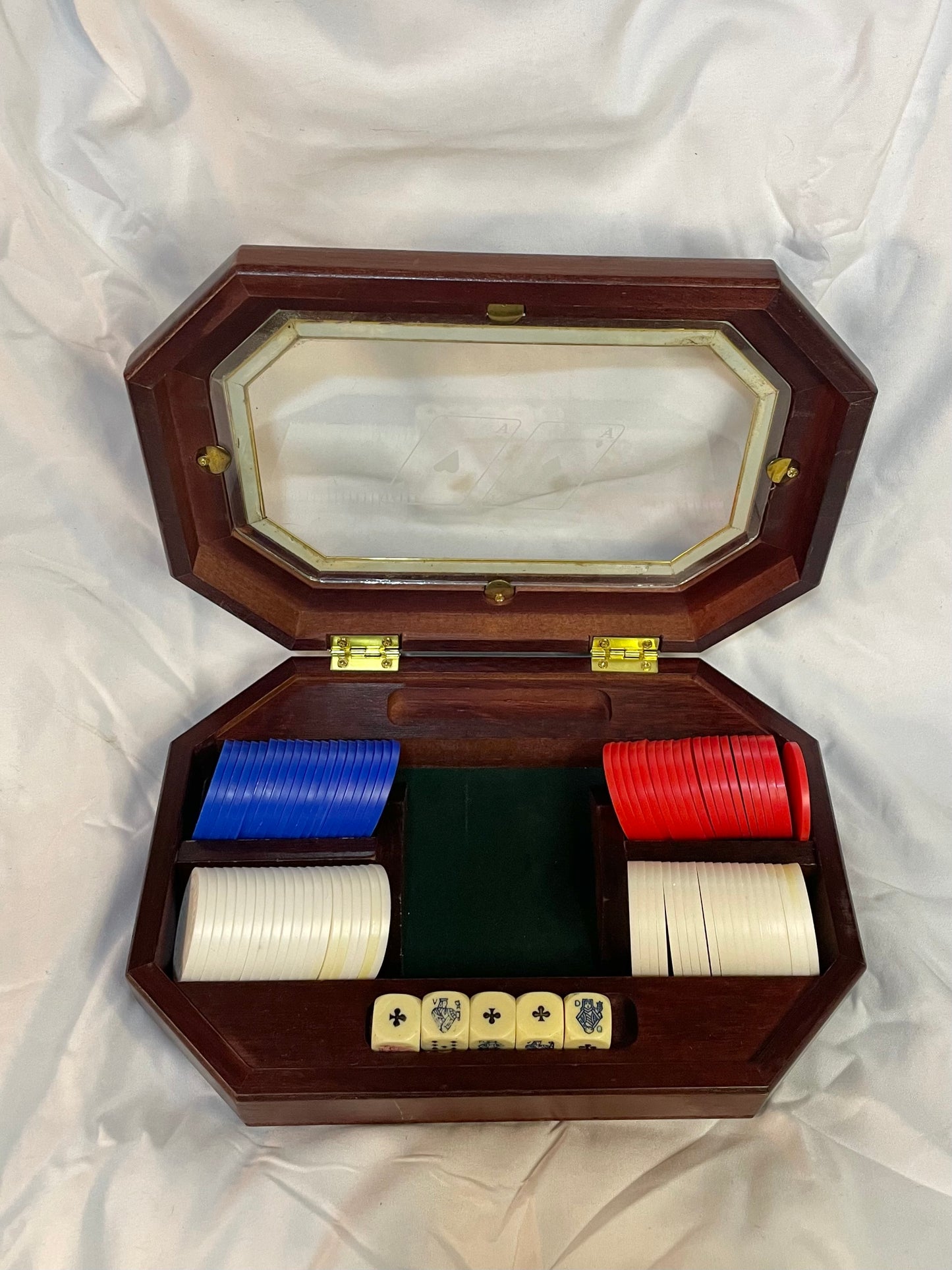 Vintage Poker Set in Box (incomplete)