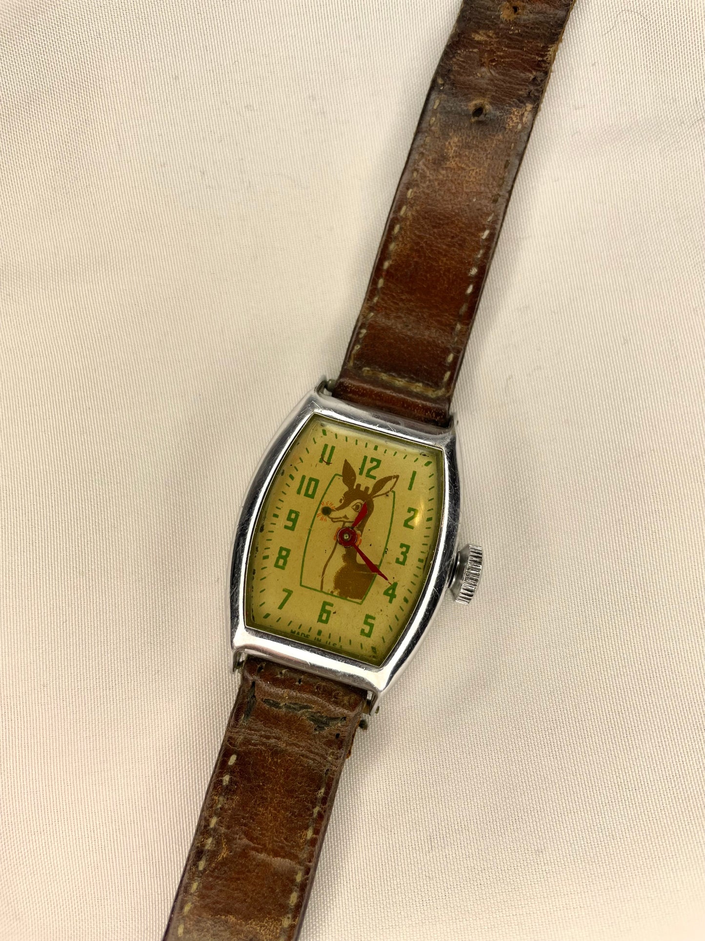 1947 Ingraham Rudolph Reindeer Wrist Watch (Works)